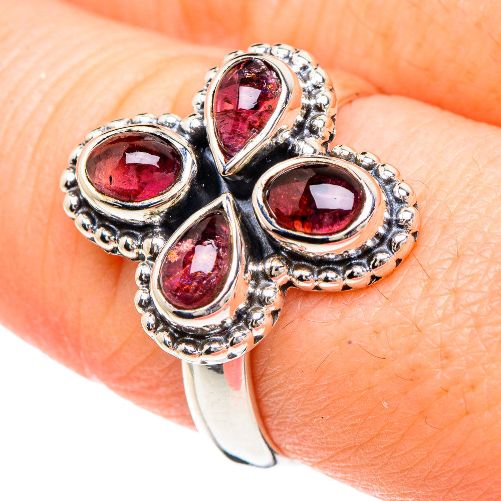 Pink Tourmaline Rings handcrafted by Ana Silver Co - RING92186