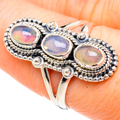 Ethiopian Opal Rings handcrafted by Ana Silver Co - RING92194