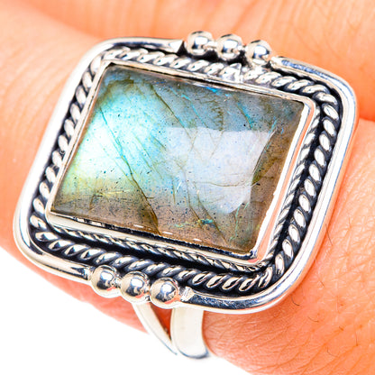 Labradorite Rings handcrafted by Ana Silver Co - RING92195