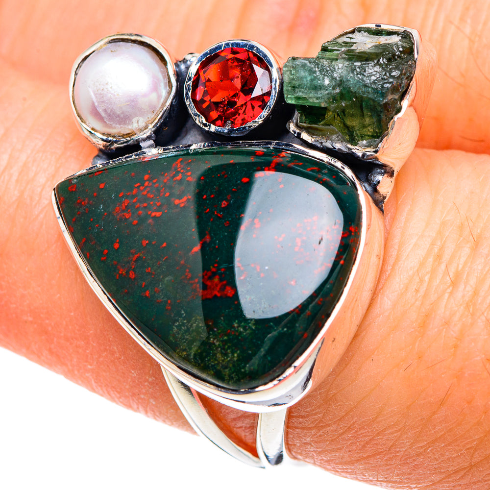 Bloodstone Rings handcrafted by Ana Silver Co - RING92198