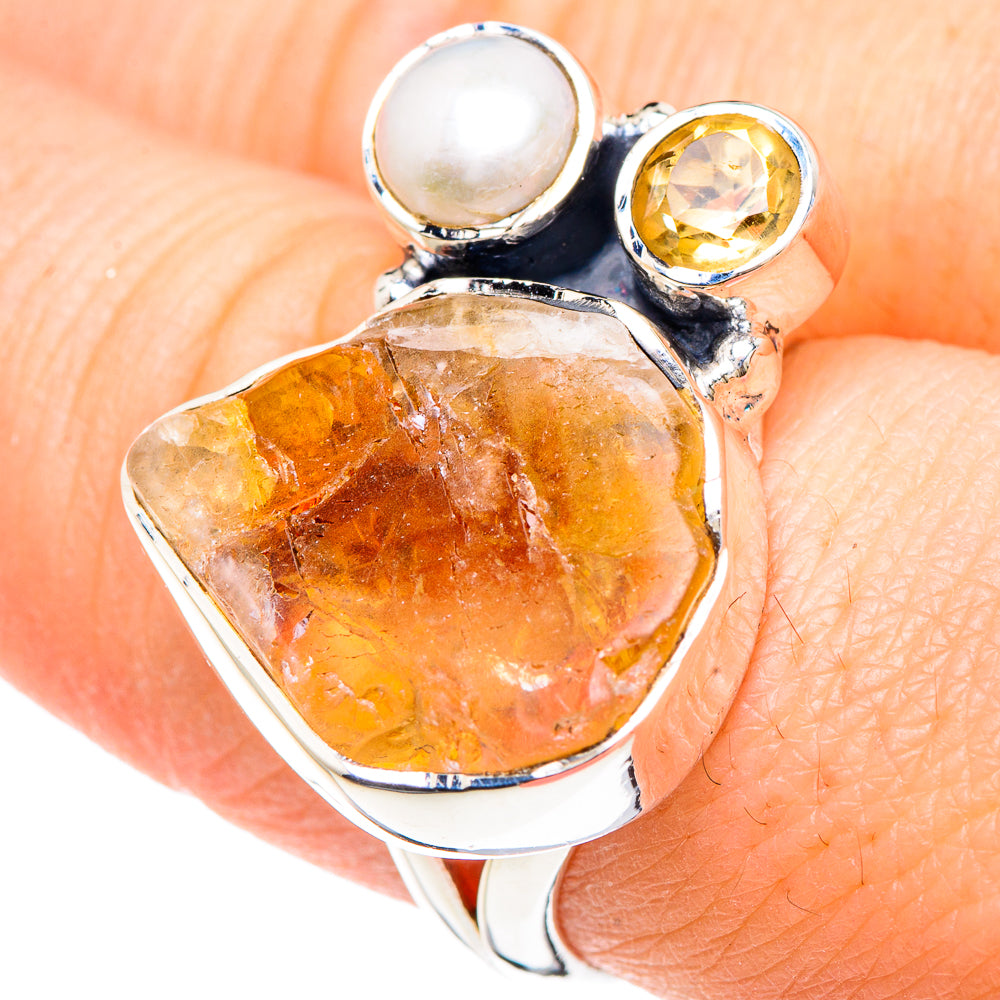 Citrine Rings handcrafted by Ana Silver Co - RING92204