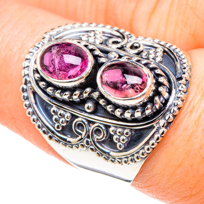 Pink Tourmaline Rings handcrafted by Ana Silver Co - RING92205