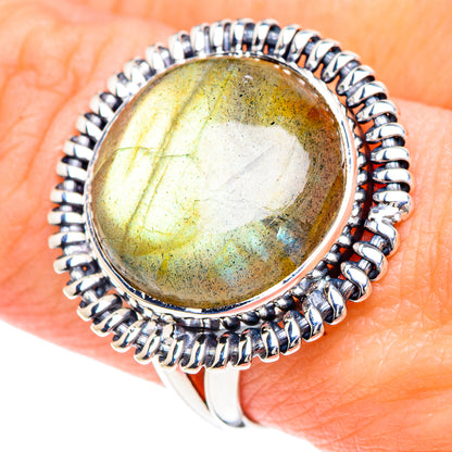 Labradorite Rings handcrafted by Ana Silver Co - RING92218