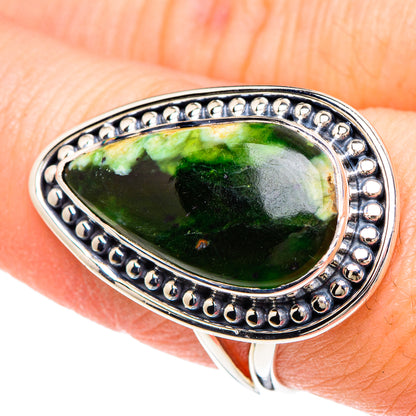 Australian Green Opal Rings handcrafted by Ana Silver Co - RING92219
