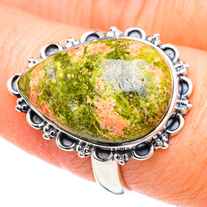Unakite Rings handcrafted by Ana Silver Co - RING92220