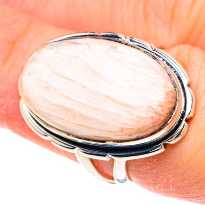 Scolecite Rings handcrafted by Ana Silver Co - RING92223