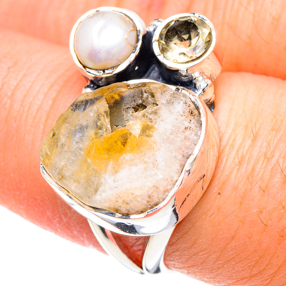 Citrine Rings handcrafted by Ana Silver Co - RING92224