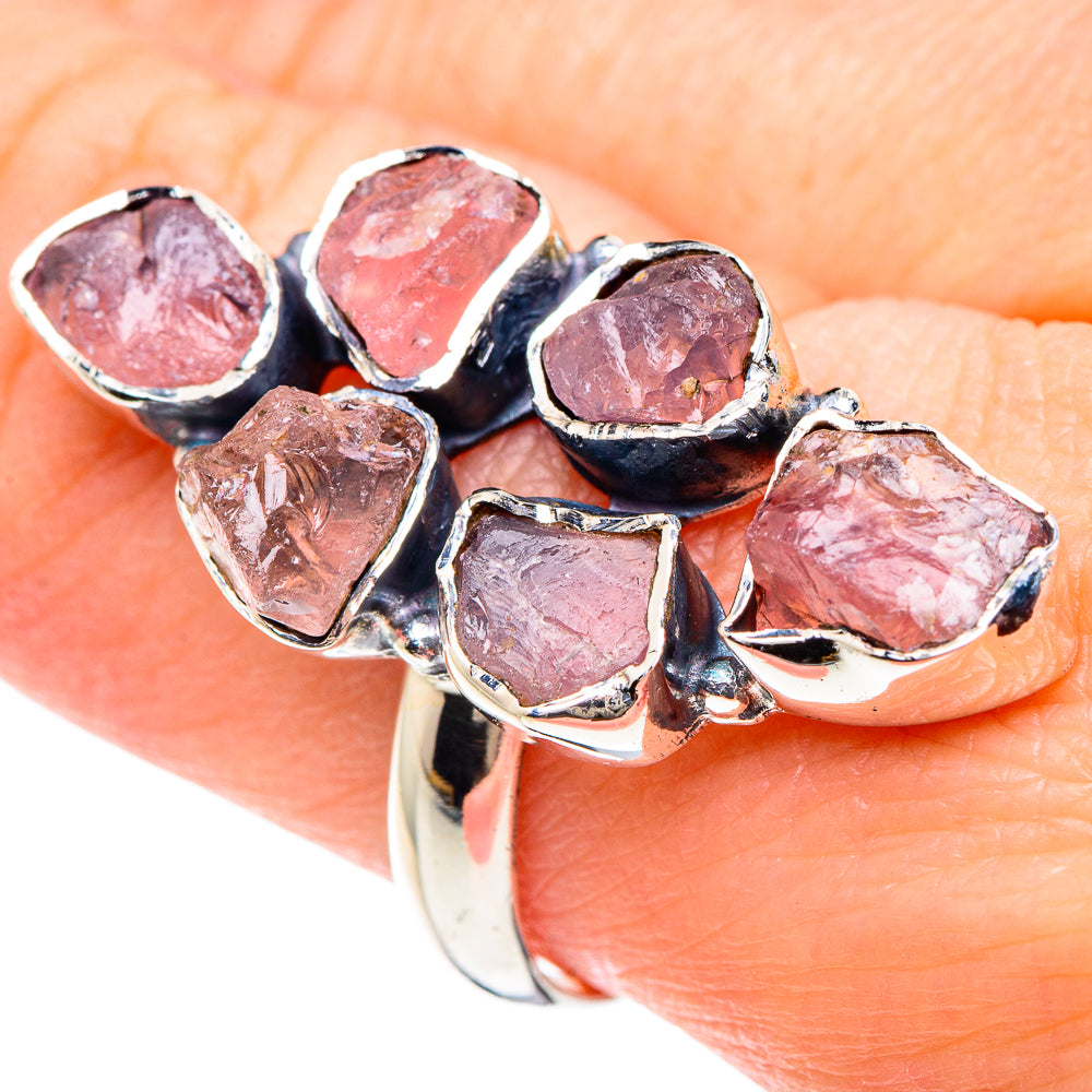 Rose Quartz Rings handcrafted by Ana Silver Co - RING92225
