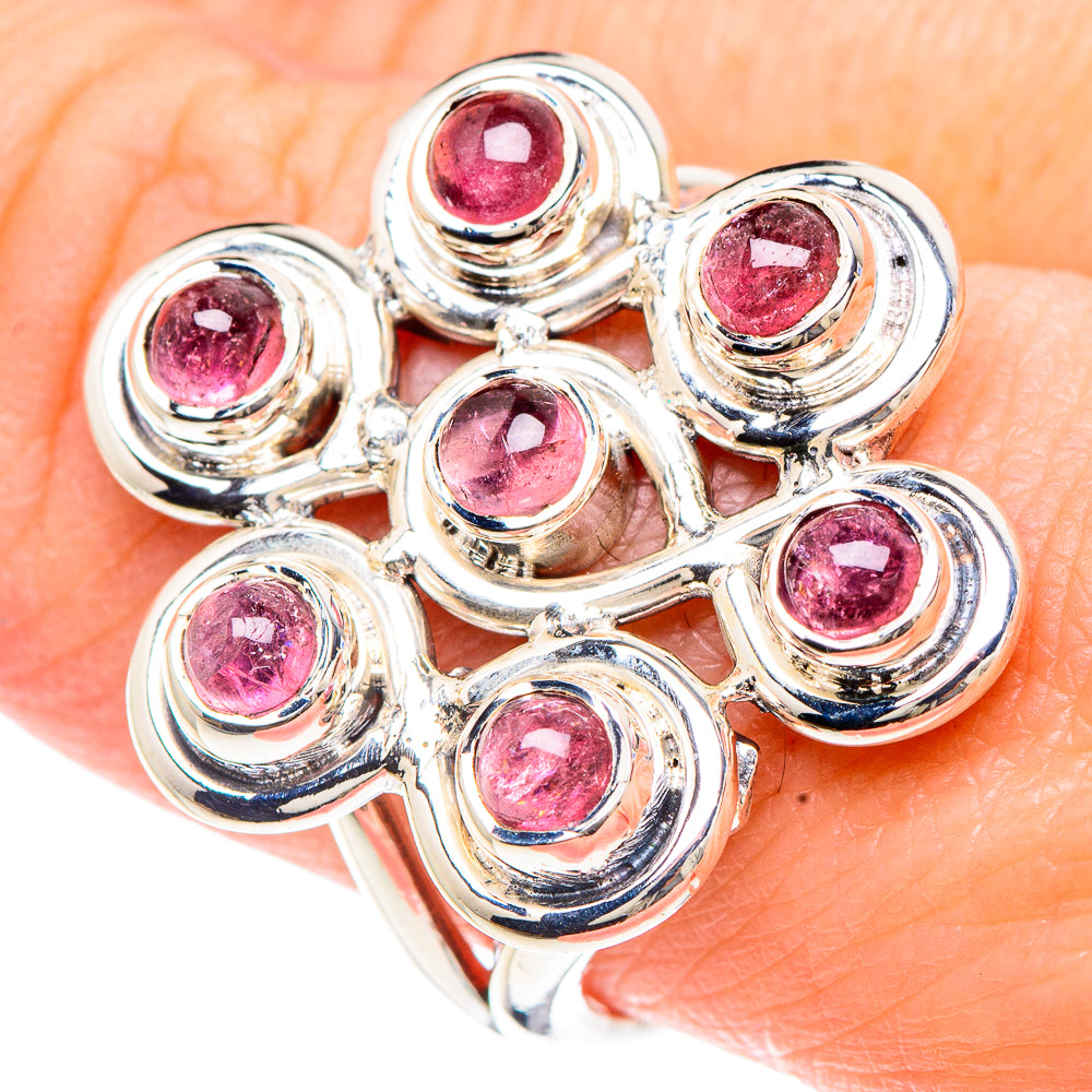 Pink Tourmaline Rings handcrafted by Ana Silver Co - RING92226