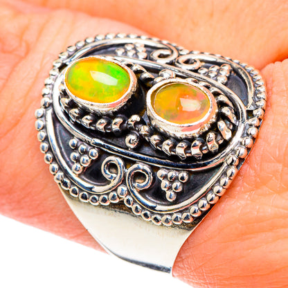 Ethiopian Opal Rings handcrafted by Ana Silver Co - RING92233
