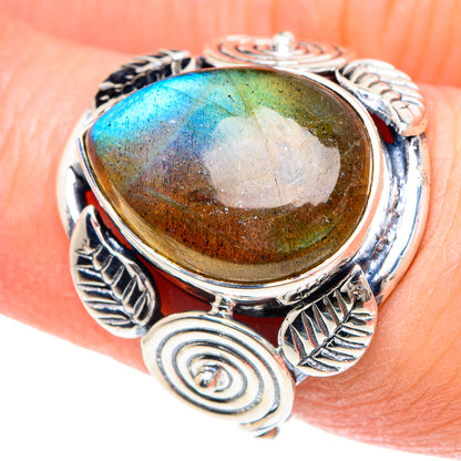 Labradorite Rings handcrafted by Ana Silver Co - RING92236