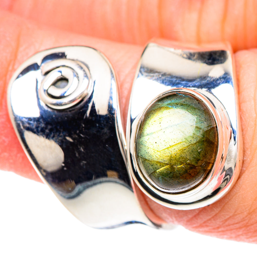 Labradorite Rings handcrafted by Ana Silver Co - RING92238