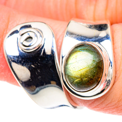 Labradorite Rings handcrafted by Ana Silver Co - RING92238