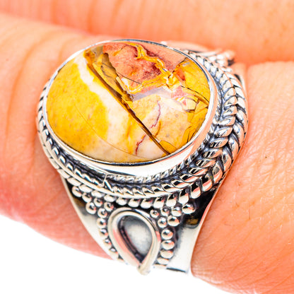 Brecciated Mookaite Rings handcrafted by Ana Silver Co - RING92243
