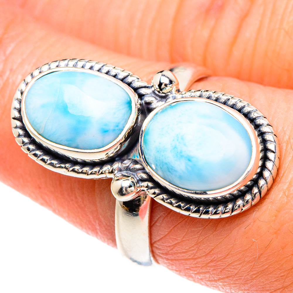 Larimar Rings handcrafted by Ana Silver Co - RING92258