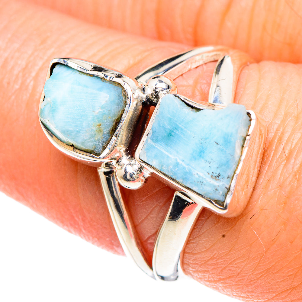Larimar Rings handcrafted by Ana Silver Co - RING92262