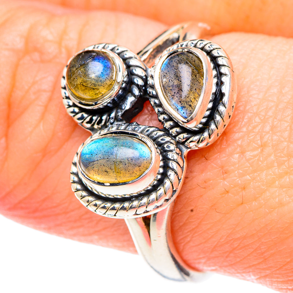 Labradorite Rings handcrafted by Ana Silver Co - RING92263