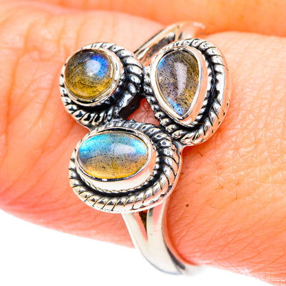 Labradorite Rings handcrafted by Ana Silver Co - RING92263