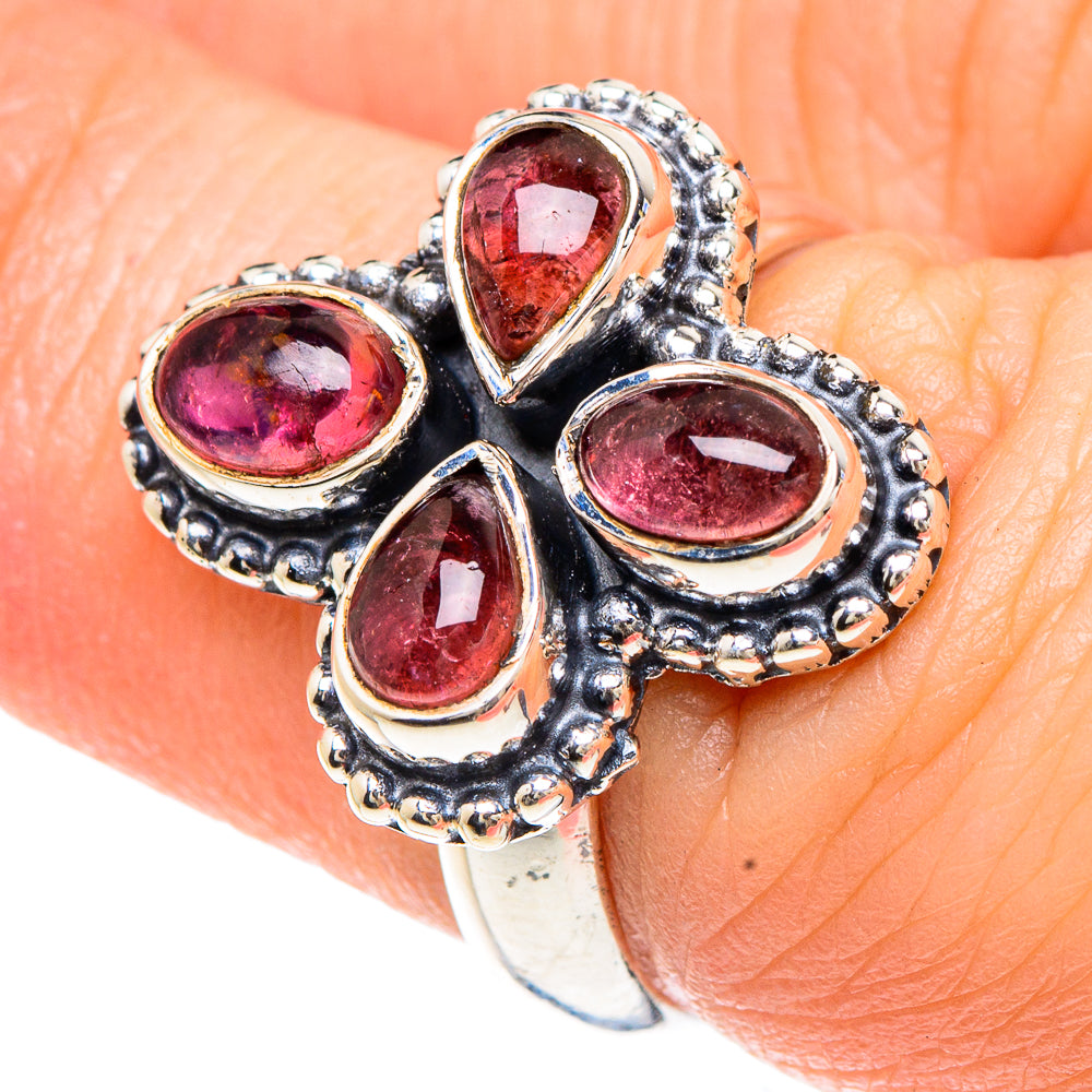 Pink Tourmaline Rings handcrafted by Ana Silver Co - RING92268