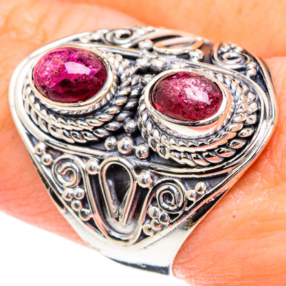 Pink Tourmaline Rings handcrafted by Ana Silver Co - RING92271