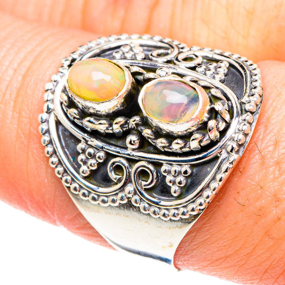 Ethiopian Opal Rings handcrafted by Ana Silver Co - RING92275