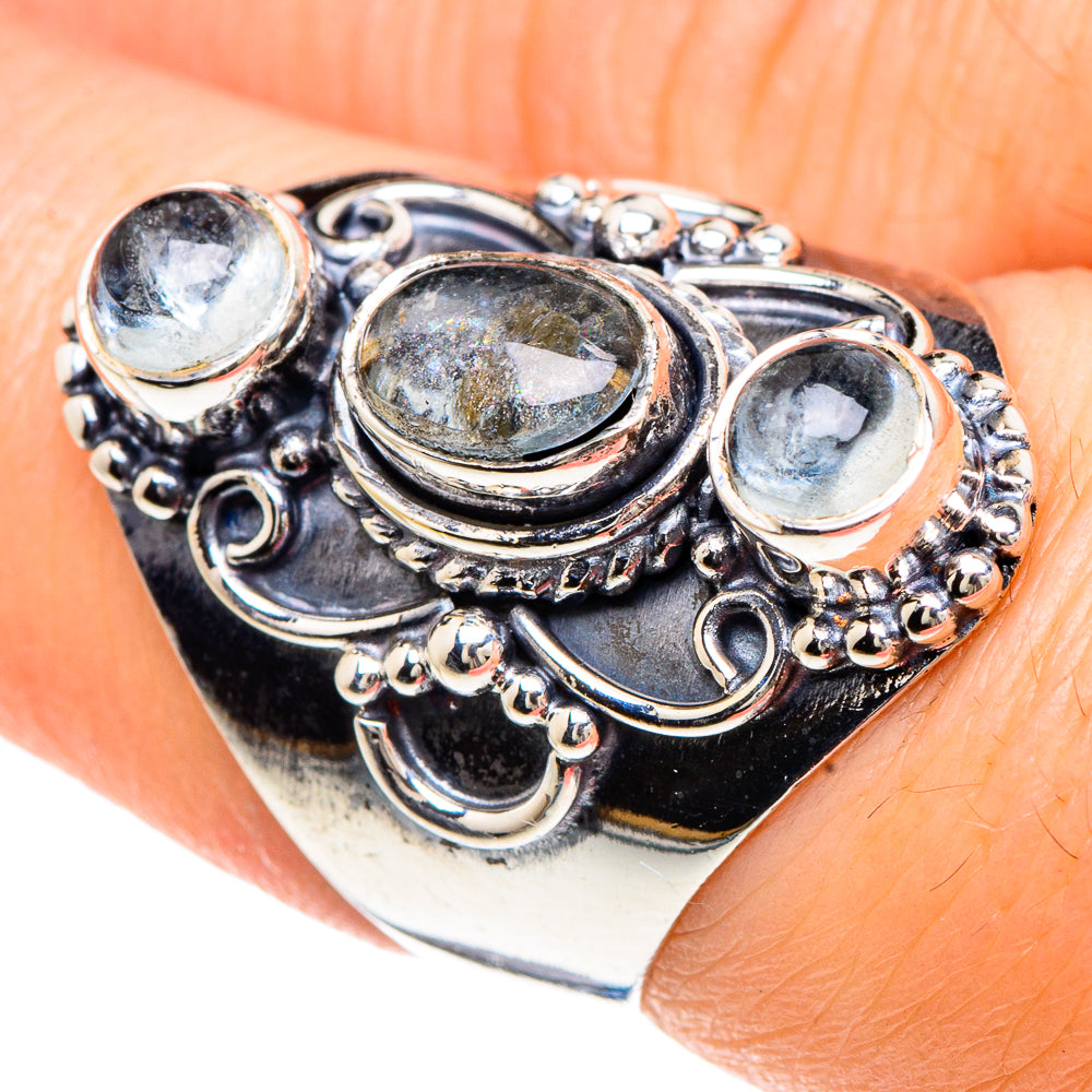 Aquamarine Rings handcrafted by Ana Silver Co - RING92282