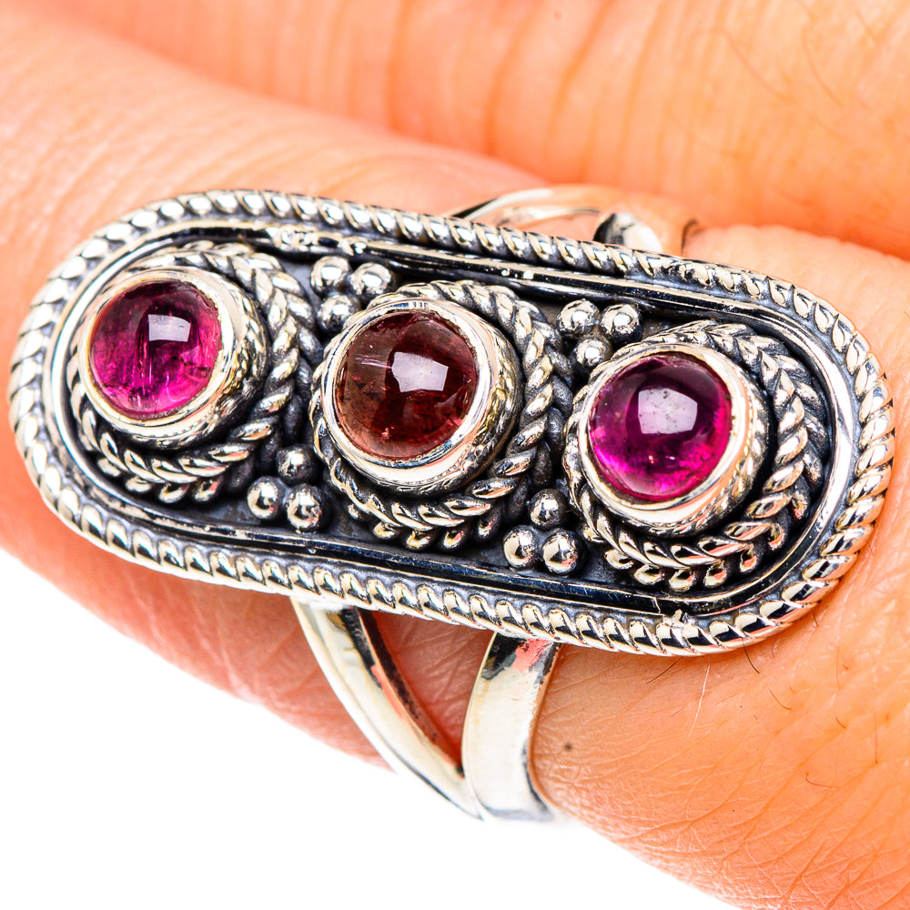 Pink Tourmaline Rings handcrafted by Ana Silver Co - RING92287