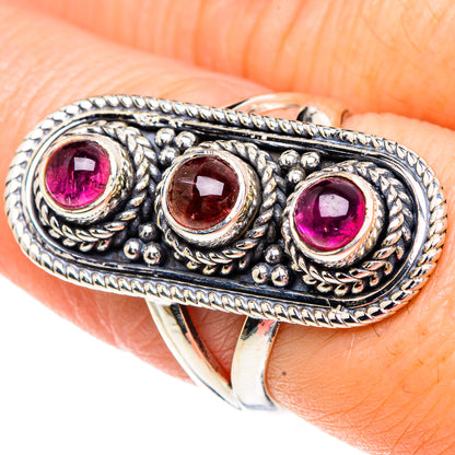 Pink Tourmaline Rings handcrafted by Ana Silver Co - RING92287