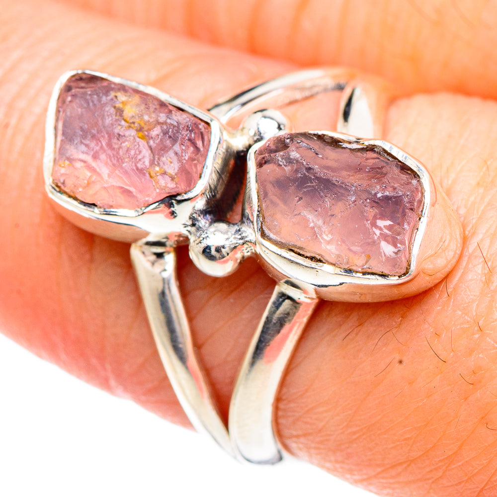 Rose Quartz Rings handcrafted by Ana Silver Co - RING92290