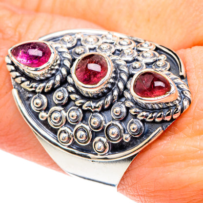 Pink Tourmaline Rings handcrafted by Ana Silver Co - RING92291