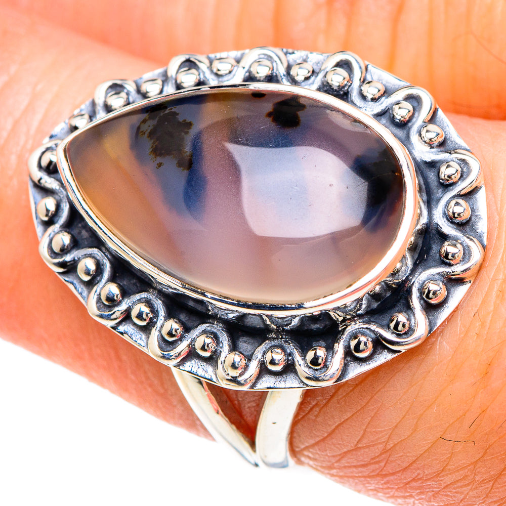 Scenic Dendritic Agate Rings handcrafted by Ana Silver Co - RING92292