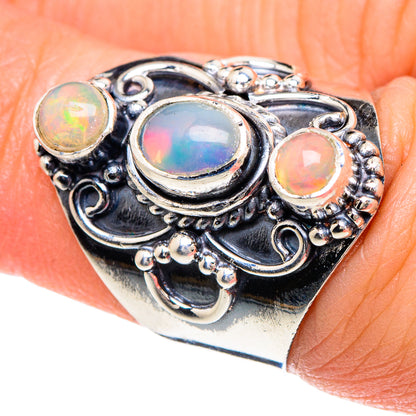 Ethiopian Opal Rings handcrafted by Ana Silver Co - RING92294