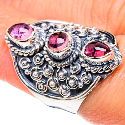 Pink Tourmaline Rings handcrafted by Ana Silver Co - RING92300
