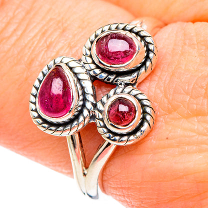 Pink Tourmaline Rings handcrafted by Ana Silver Co - RING92302