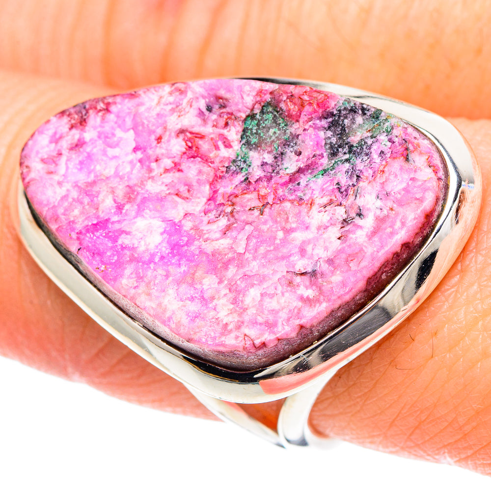 Cobalto Calcite Druzy Rings handcrafted by Ana Silver Co - RING92307