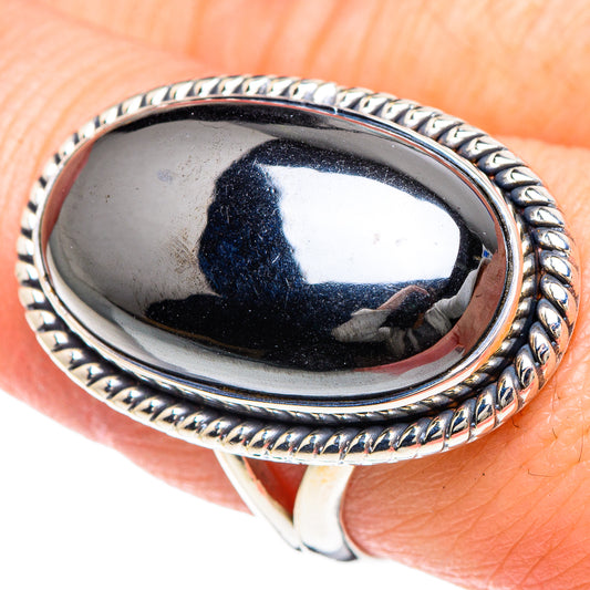 Hematite Rings handcrafted by Ana Silver Co - RING92320