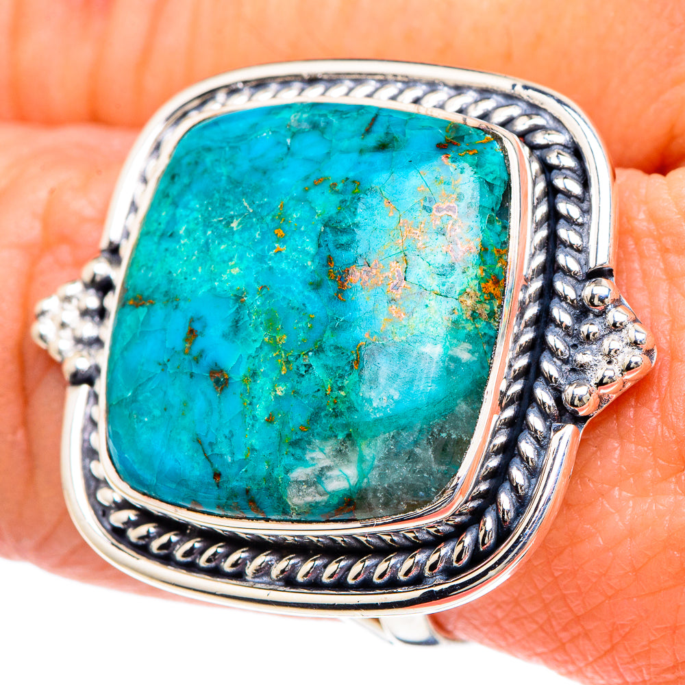 Chrysocolla Rings handcrafted by Ana Silver Co - RING92323