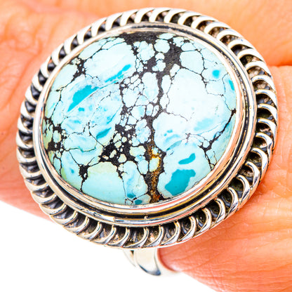 Tibetan Turquoise Rings handcrafted by Ana Silver Co - RING92325