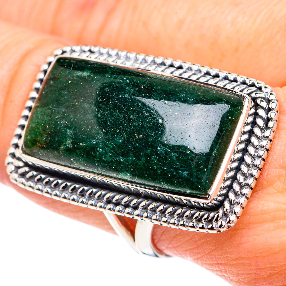 Green Aventurine Rings handcrafted by Ana Silver Co - RING92330