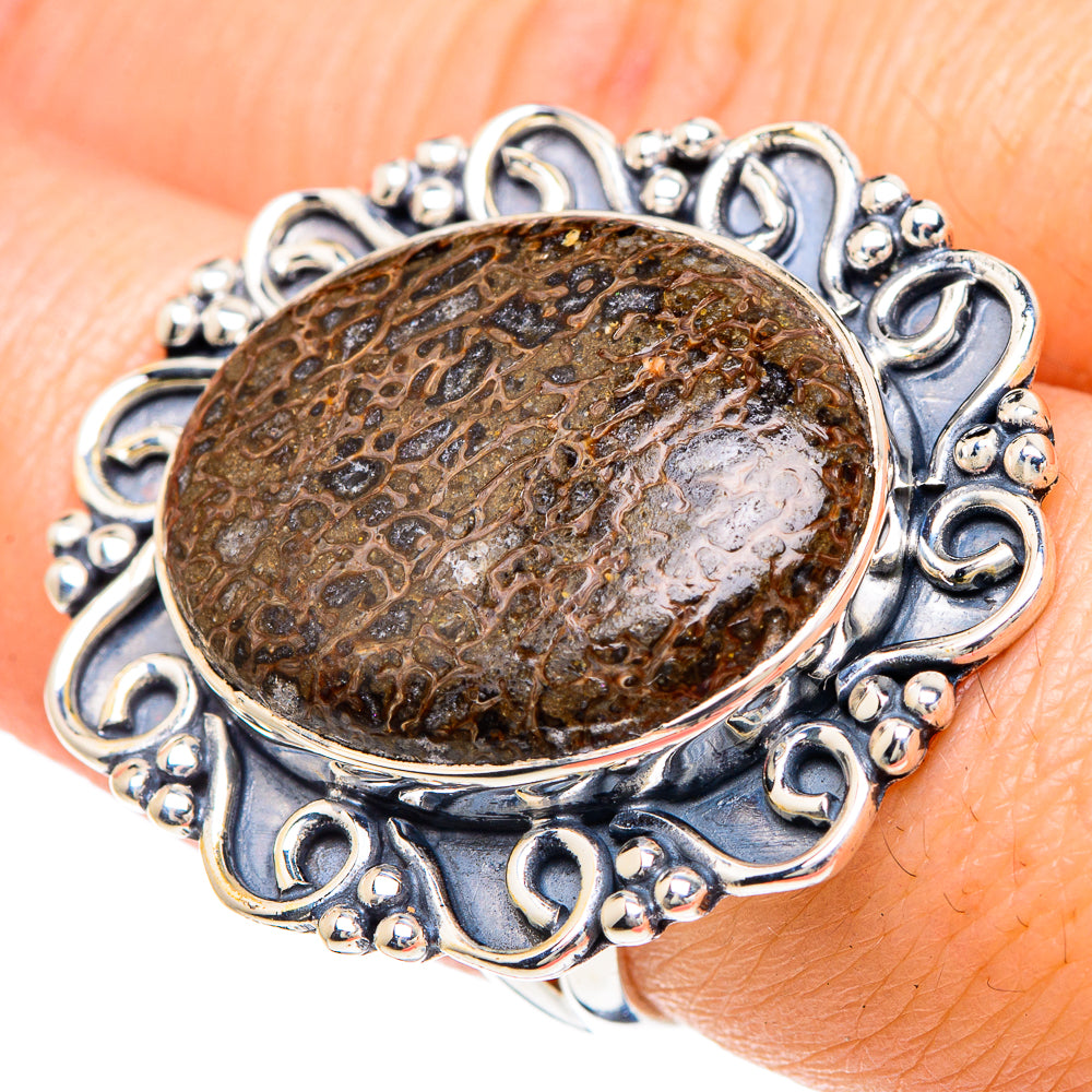 Dinosaur Bone Rings handcrafted by Ana Silver Co - RING92336