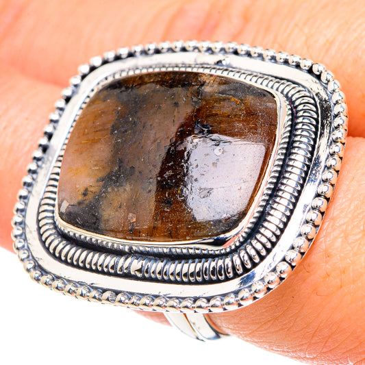 Chiastolite Rings handcrafted by Ana Silver Co - RING92337