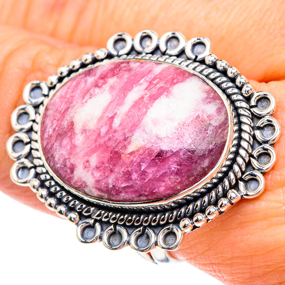 Lepidolite Rings handcrafted by Ana Silver Co - RING92342