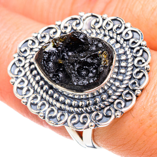 Tektite Rings handcrafted by Ana Silver Co - RING92348