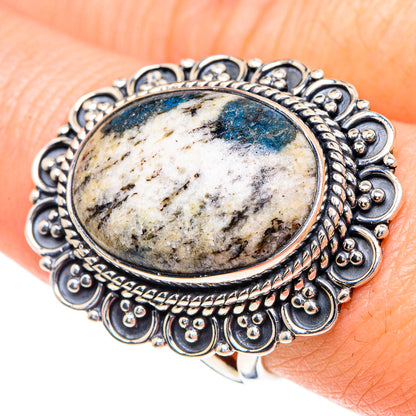 K2 Blue Azurite Rings handcrafted by Ana Silver Co - RING92354