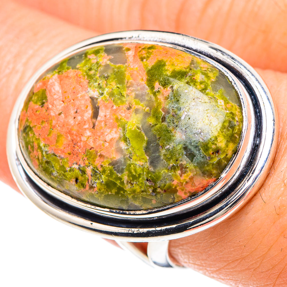 Unakite Rings handcrafted by Ana Silver Co - RING92359