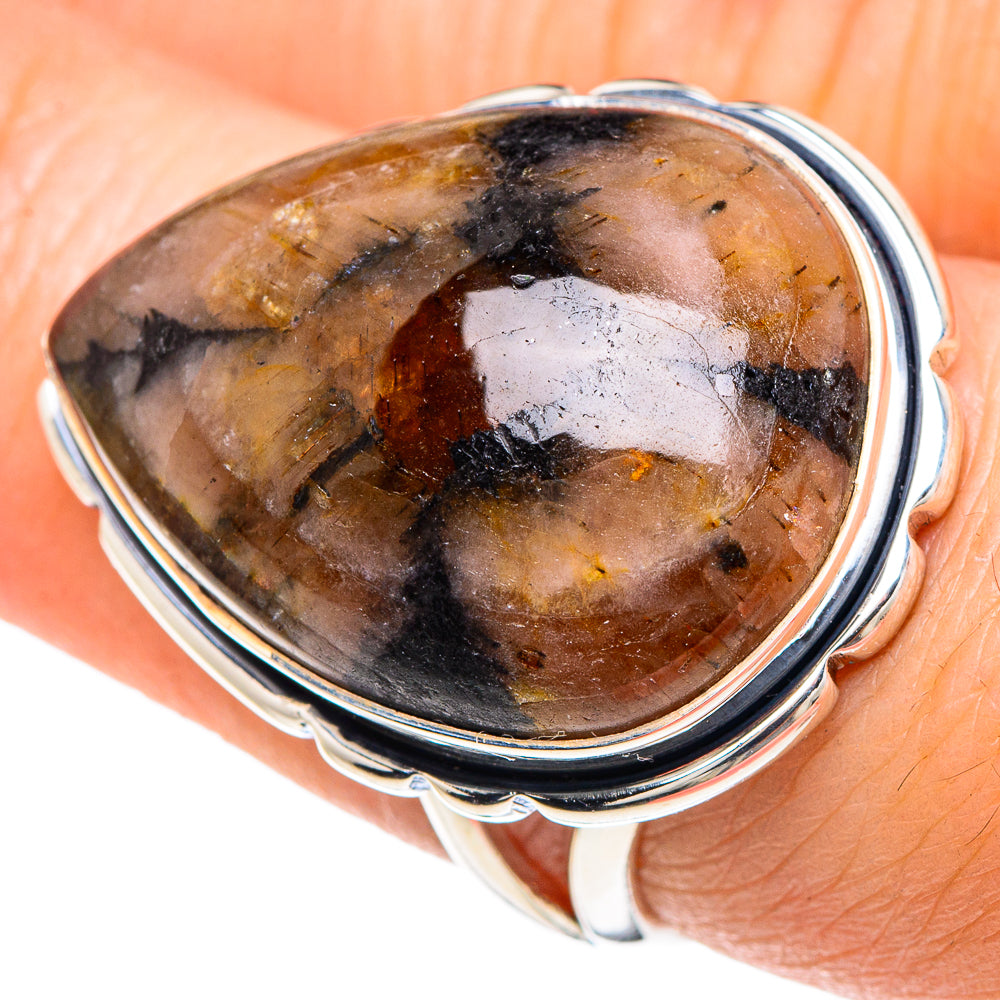 Chiastolite Rings handcrafted by Ana Silver Co - RING92366