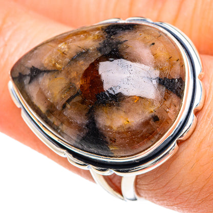 Chiastolite Rings handcrafted by Ana Silver Co - RING92366
