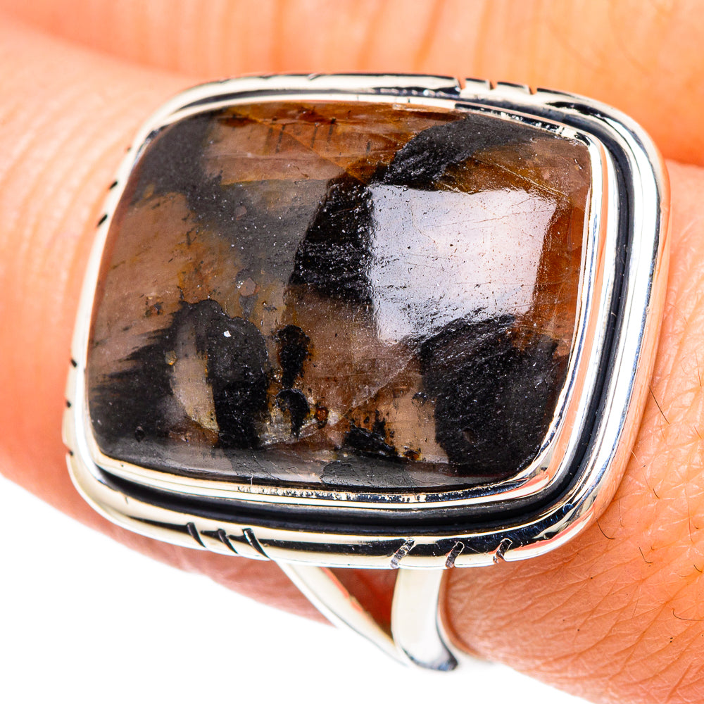 Chiastolite Rings handcrafted by Ana Silver Co - RING92367