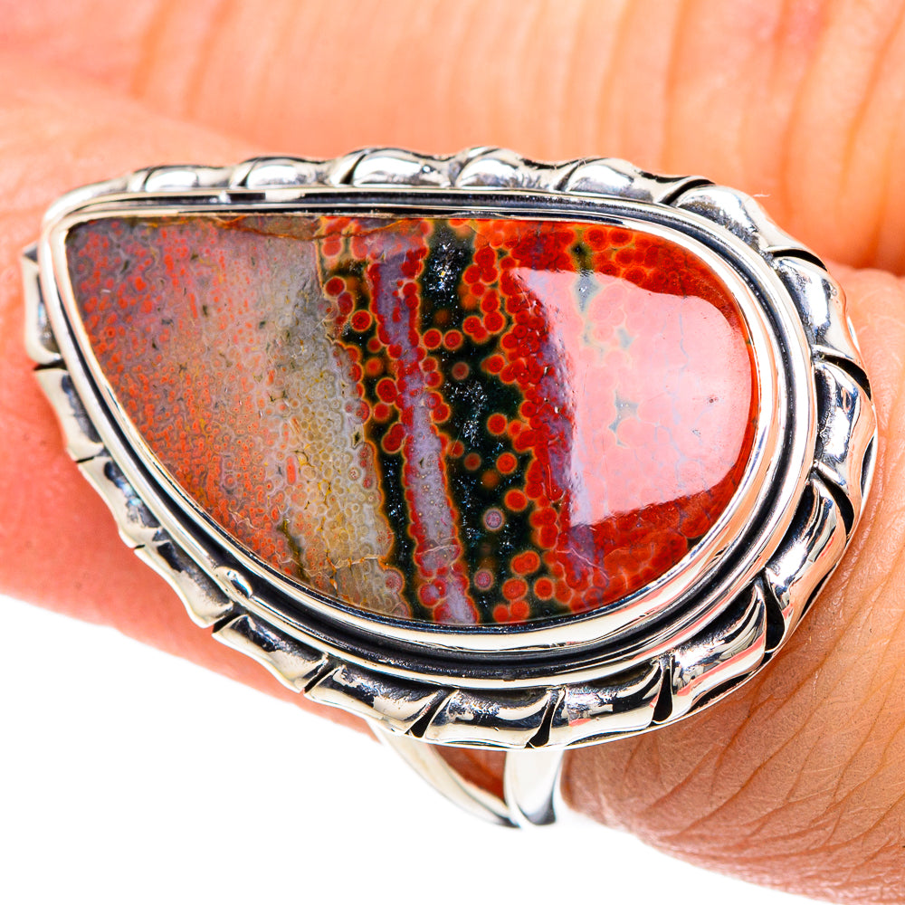 Ocean Jasper Rings handcrafted by Ana Silver Co - RING92368