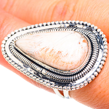 Scolecite Rings handcrafted by Ana Silver Co - RING92372
